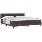 Preview: Boxspringbett mit Matratze Dunkelbraun 200x200 cm Stoff