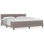 Preview: Boxspringbett mit Matratze Taupe 200x200 cm Stoff