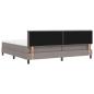 Preview: Boxspringbett mit Matratze Taupe 200x200 cm Stoff