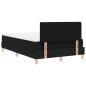 Preview: Boxspringbett mit Matratze Schwarz 120x190 cm Stoff