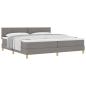 Preview: Boxspringbett mit Matratze Taupe 200x200 cm Stoff