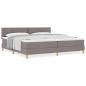 Preview: Boxspringbett mit Matratze Taupe 200x200 cm Stoff