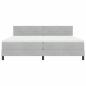 Preview: Boxspringbett mit Matratze Hellgrau 200x200 cm Samt