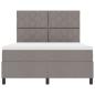 Preview: Boxspringbett mit Matratze Taupe 160x200 cm Stoff