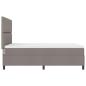 Preview: Boxspringbett mit Matratze Taupe 160x200 cm Stoff
