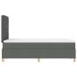 Preview: Boxspringbett mit Matratze Dunkelgrau Klein Doppel Stoff