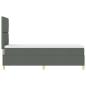 Preview: Boxspringbett mit Matratze Dunkelgrau 80x200 cm Stoff