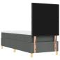 Preview: Boxspringbett mit Matratze Dunkelgrau 80x200 cm Stoff