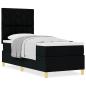 Preview: Boxspringbett mit Matratze Schwarz 80x200 cm Stoff