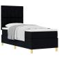 Preview: Boxspringbett mit Matratze Schwarz 80x200 cm Stoff