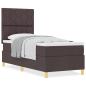 Preview: Boxspringbett mit Matratze Dunkelbraun 80x200 cm Stoff