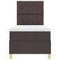 Preview: Boxspringbett mit Matratze Dunkelbraun 80x200 cm Stoff