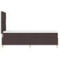 Preview: Boxspringbett mit Matratze Dunkelbraun 80x200 cm Stoff