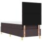 Preview: Boxspringbett mit Matratze Dunkelbraun 80x200 cm Stoff