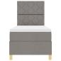 Preview: Boxspringbett mit Matratze Taupe 80x200 cm Stoff