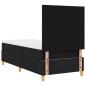 Preview: Boxspringbett mit Matratze Schwarz 100x200 cm Stoff