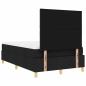 Preview: Boxspringbett mit Matratze Schwarz Kleines Doppelbett Stoff
