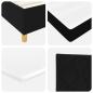 Preview: Boxspringbett mit Matratze Schwarz 120x200 cm Stoff