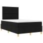 Preview: Boxspringbett mit Matratze Schwarz 120x200 cm Stoff