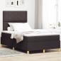 Preview: ARDEBO.de - Boxspringbett mit Matratze Dunkelbraun 120x200 cm Stoff