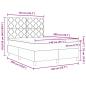 Preview: Boxspringbett mit Matratze Hellgrau 140x200 cm Stoff