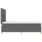 Preview: Boxspringbett mit Matratze Dunkelgrau 140x200 cm Stoff