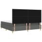 Preview: Boxspringbett mit Matratze Dunkelgrau 200x200 cm Stoff