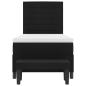 Preview: ARDEBO.de - Boxspringbett mit Matratze & Bank Schwarz 80x200 cm Stoff