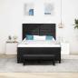 Preview: Boxspringbett mit Kopfteil Schwarz 160 x 200 cm Stoff