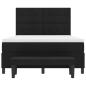 Preview: Boxspringbett mit Matratze & Bank Schwarz 140x190 cm Stoff