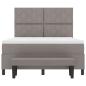 Preview: Boxspringbett mit Matratze & Bank Taupe 160x200 cm Stoff