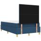 Preview: ARDEBO.de - Boxspringbett mit Matratze und Bank Blau 120x200 cm Stoff