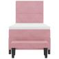 Preview: Boxspringbett mit Matratze & Bank Rosa 90x190 cm Samt