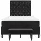 Preview: Boxspringbett mit Matratze & Bank Schwarz 120x200 cm Samt