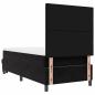 Preview: Boxspringbett mit Matratze & Bank Schwarz 90x190 cm Samt