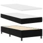 Preview: Boxspringbett mit Matratze und Bank Schwarz 100x200 cm Velours