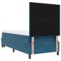 Preview: Boxspringbett mit Kissen Dunkelblau 200 x 100 cm Samt