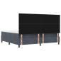 Preview: Boxspringbett mit Matratze & Bank Dunkelgrau 200x200 cm Samt