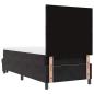 Preview: Boxspringbett mit Matratze & Bank Schwarz 100x200 cm Samt