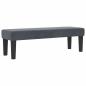 Preview: Boxspringbett mit Matratze & Bank Dunkelgrau 200x200 cm Samt