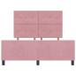 Preview: Bettgestell Rosa 160x200 cm Samt