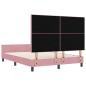 Preview: Bettgestell Rosa 160x200 cm Samt