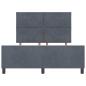 Preview: Bettgestell Dunkelgrau 140x200 cm Velvet