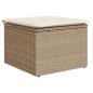 Preview: 5-teiliges Garten Sofa-Set mit Kissen Beige Poly Rattan