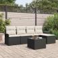 Preview: ARDEBO.de - 5-teiliges Garten Sofa Set mit Kissen in Braun Poly Rattan