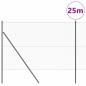 Preview: Bodenmontierter Sechseckzaun 25 x 1,5 m PVC-beschichteter Stahl