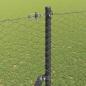 Preview: Bodenmontierter Sechseckzaun 25 x 1,5 m PVC-beschichteter Stahl