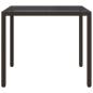Preview: Gartentisch Braun 90 x 90 x 75 cm Poly-Rattan