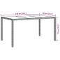 Preview: Gartentisch Schwarz 150x90x75 cm Poly-Rattan