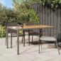 Preview: ARDEBO.de - Gartentisch Grau 150x90x75 cm Poly-Rattan